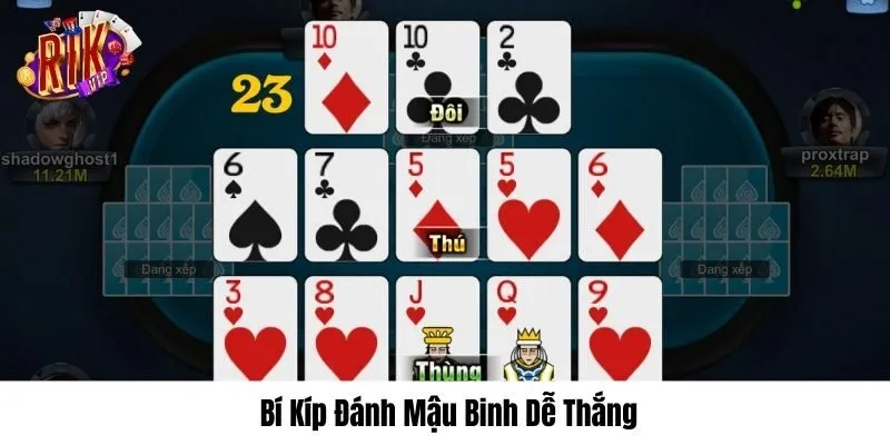 Kỹ năng đánh Mậu Binh ăn tiền tại Rikvip choi-mau-binh-online-de-thang